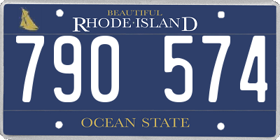 RI license plate 790574