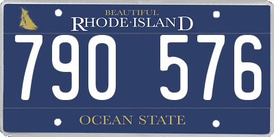 RI license plate 790576