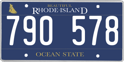 RI license plate 790578