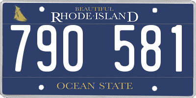 RI license plate 790581
