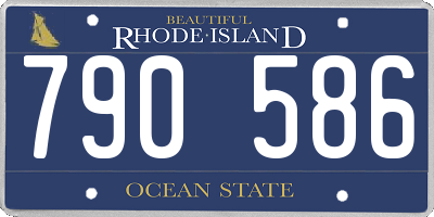 RI license plate 790586