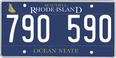 RI license plate 790590