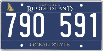 RI license plate 790591