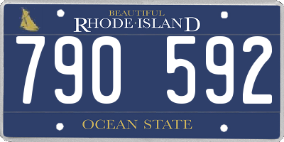 RI license plate 790592