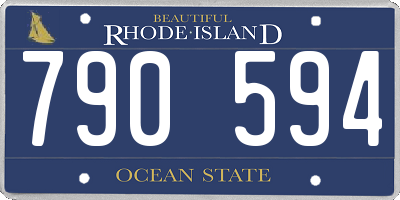 RI license plate 790594