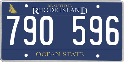 RI license plate 790596