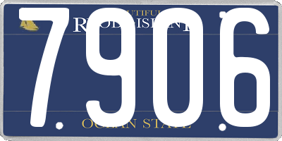 RI license plate 7906