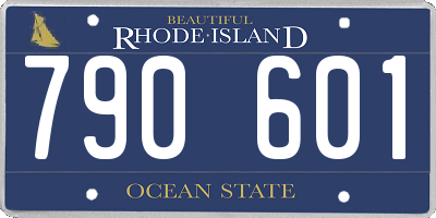 RI license plate 790601