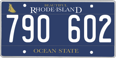 RI license plate 790602