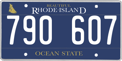 RI license plate 790607