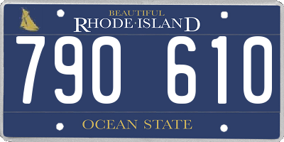 RI license plate 790610
