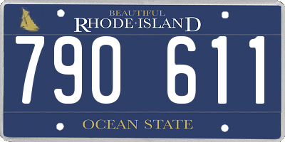 RI license plate 790611
