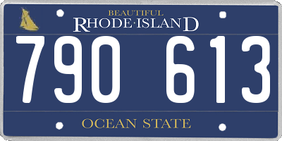 RI license plate 790613