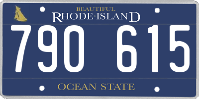 RI license plate 790615