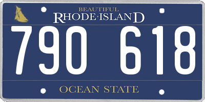 RI license plate 790618