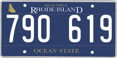 RI license plate 790619