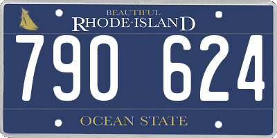 RI license plate 790624