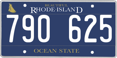 RI license plate 790625