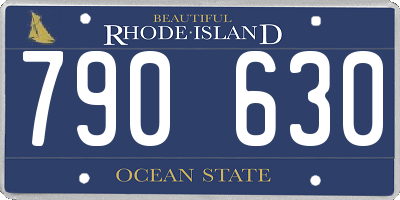 RI license plate 790630