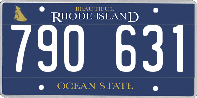 RI license plate 790631