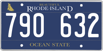 RI license plate 790632