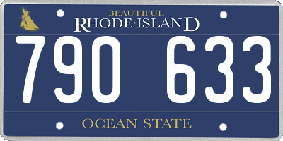 RI license plate 790633
