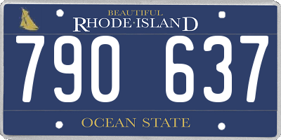 RI license plate 790637