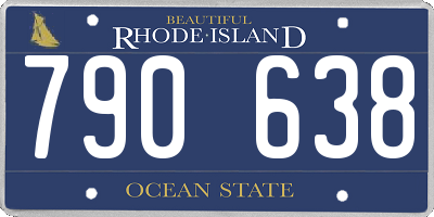 RI license plate 790638