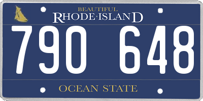 RI license plate 790648
