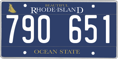 RI license plate 790651