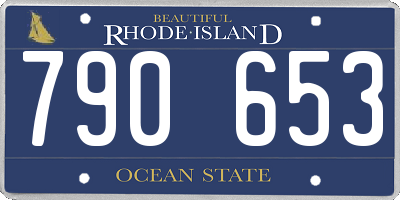 RI license plate 790653