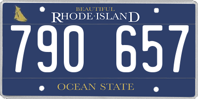 RI license plate 790657