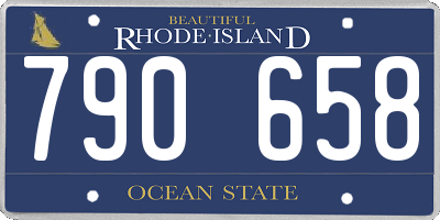 RI license plate 790658