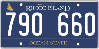 RI license plate 790660