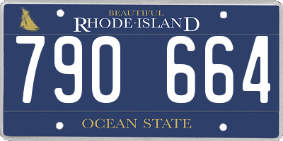 RI license plate 790664