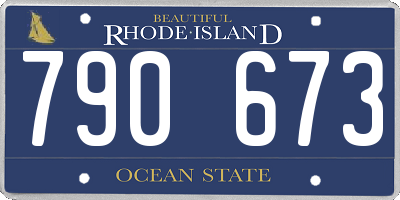 RI license plate 790673