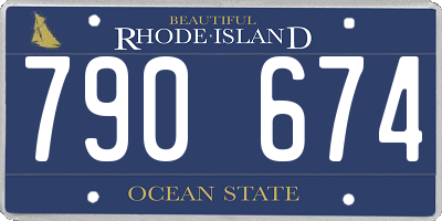 RI license plate 790674