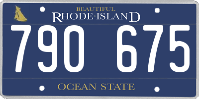 RI license plate 790675