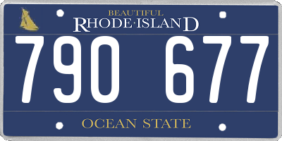 RI license plate 790677