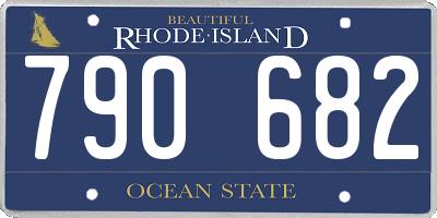 RI license plate 790682