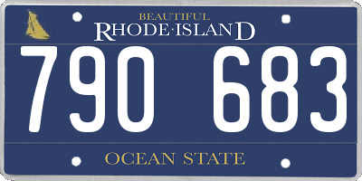 RI license plate 790683