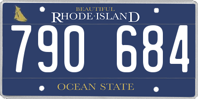 RI license plate 790684