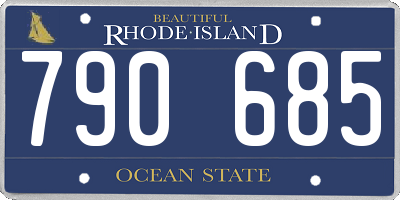RI license plate 790685