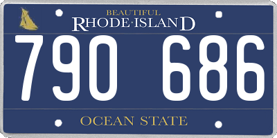 RI license plate 790686