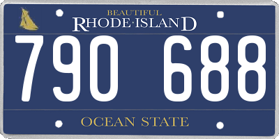 RI license plate 790688