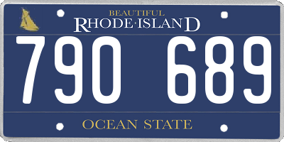 RI license plate 790689