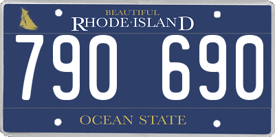 RI license plate 790690