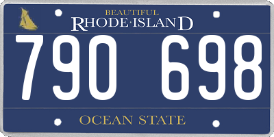 RI license plate 790698