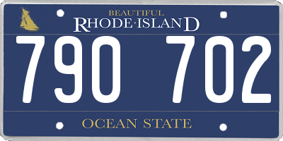 RI license plate 790702