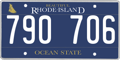 RI license plate 790706